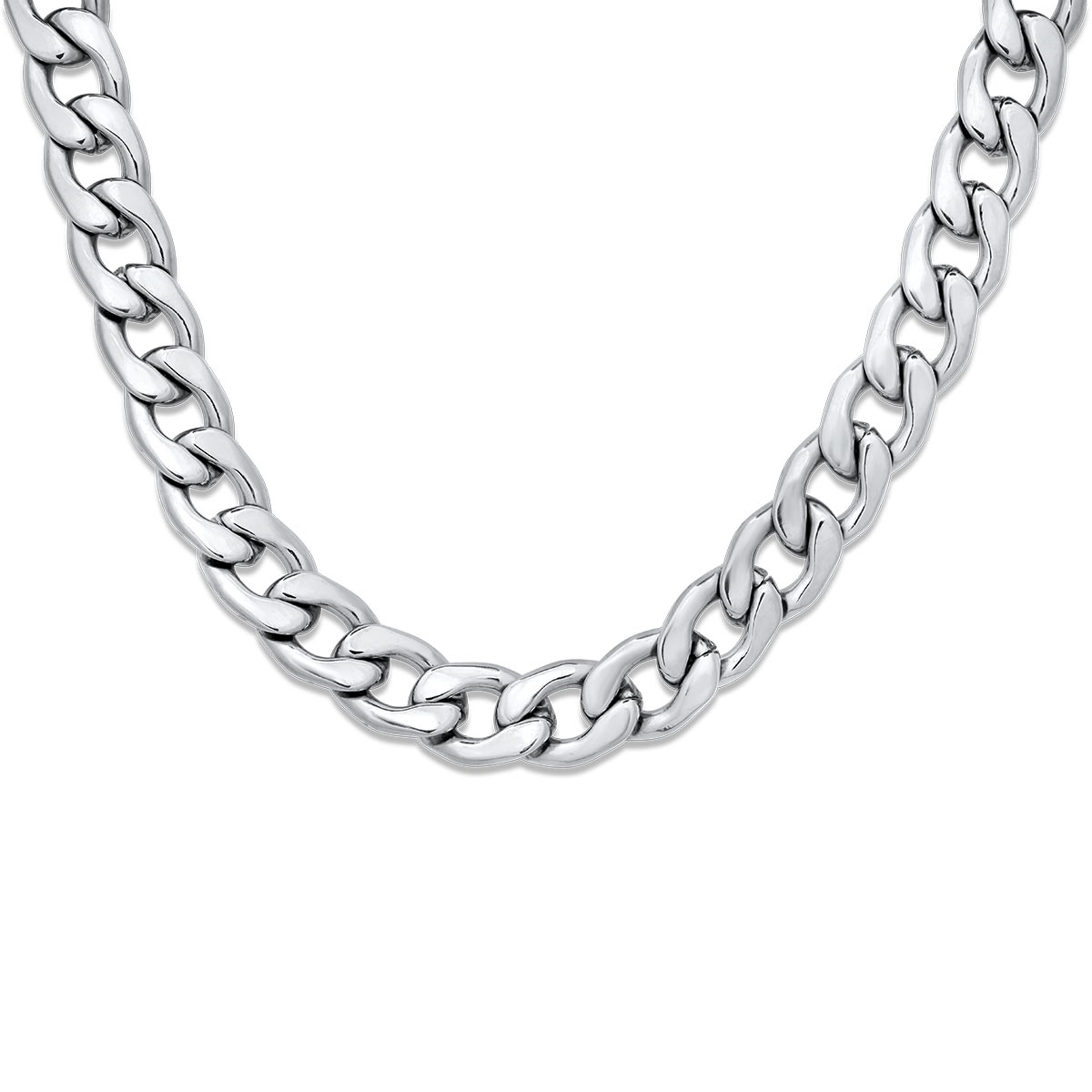 Gurmet Extra Chain Silver 9MM Αλυσίδα λαιμού από ανοξείδωτο ατσάλι 316L